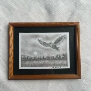 “Rise, Unbroken” Framed Sketch in Brown and Black